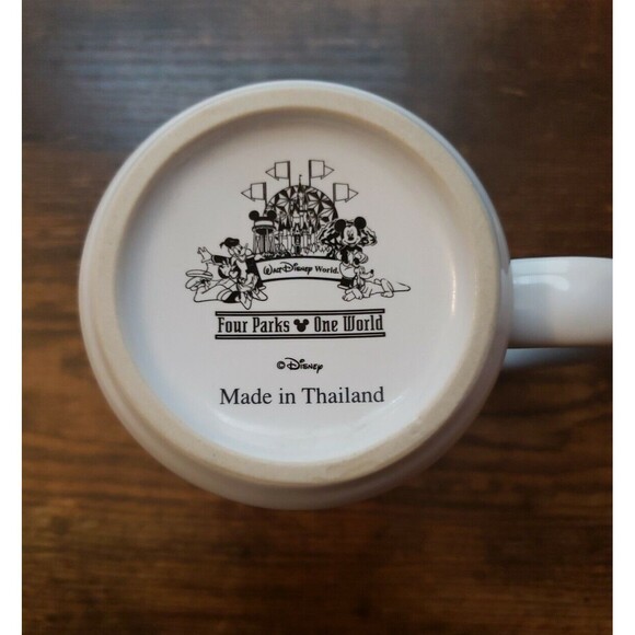 Walt Disney World Grandpa Coffee Cup Mug Four Parks One World Made in Thailand - Picture 9 of 9
